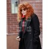 Natasha Lyonne Russian Doll Black Wool Winter Coat - Image 4