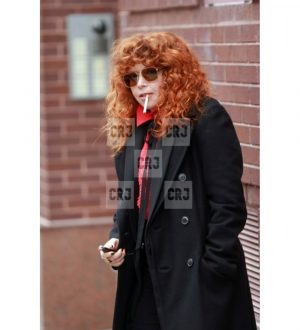 Natasha Lyonne Russian Doll Black Wool Winter Coat - Image 4