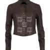 Vanessa Marano Bay Kennish Brown Leather Jacket - Switched At Birth - Image 2
