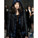 Tatiana Maslany Orphan Black Slim Fit Biker Leather Jacket