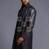 Trevor Jackson Priest Men Leather Winter Over Coat - Image 2