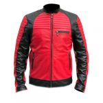 Red and Black Cafe racer jacket